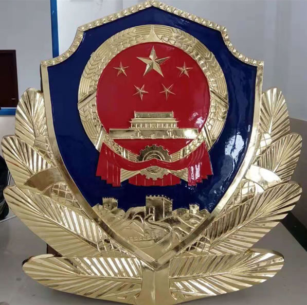 警徽生產細節打磨光滑無瑕疵